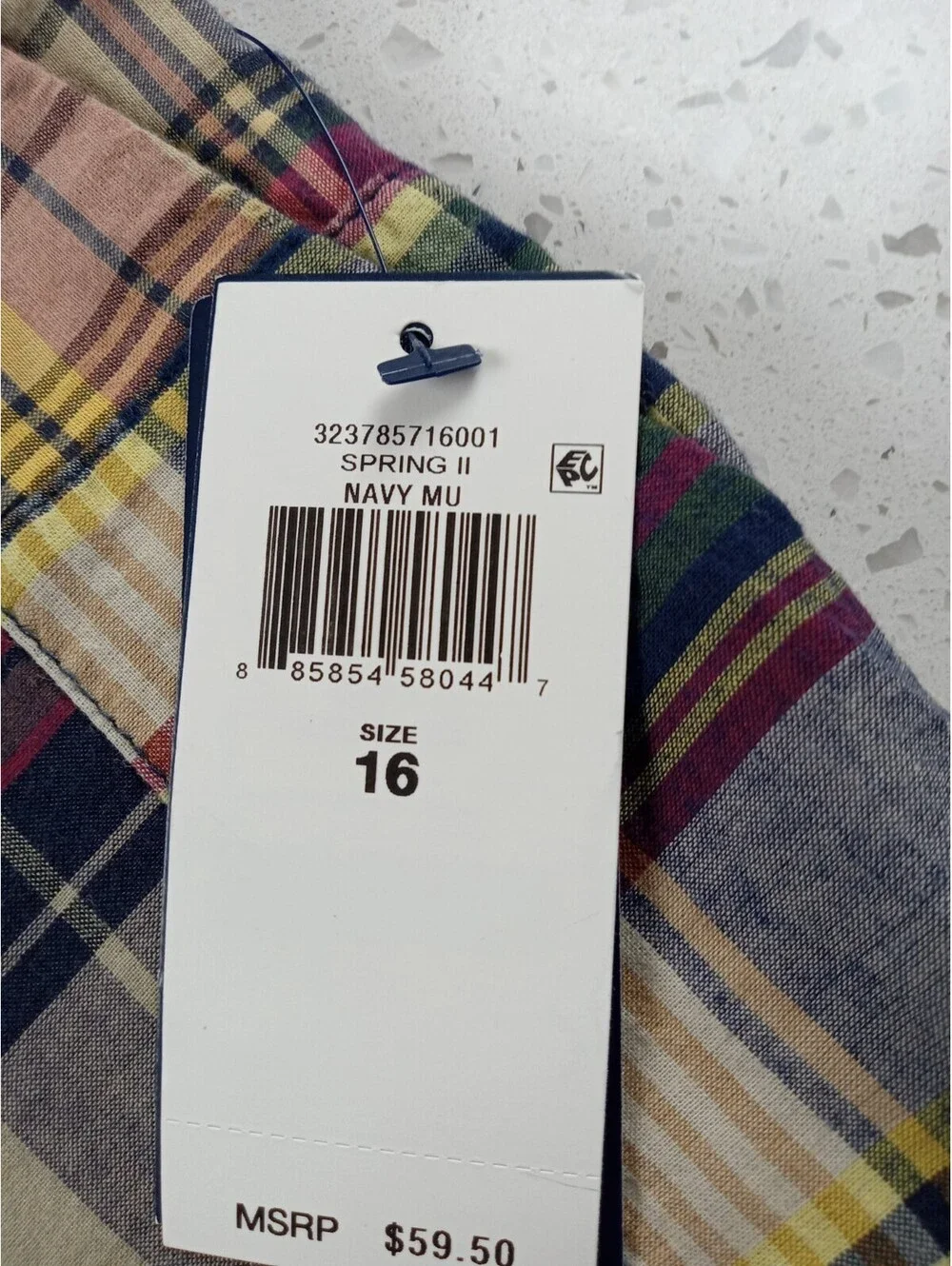 Polo Ralph Lauren Shorts Boys Size 16 Multicolor Patchwork Madras Plaid NWT 16